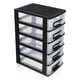 thumbnail image 5 of Armario multifuncional de cinco niveles tipo cajón, de plástico, portátil, organizador para objetos diversos, 31,4 cm de altura, 5 of 7
