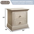 thumbnail image 2 of Sorelle Providence Nightstand in Chocolate, 2 of 4