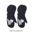thumbnail image 2 of Inteprter 5 pares de manoplas para niños, impermeables, con gancho, suministros de esquí, diseño elástico, cómodas actividades al aire libre para Suministros térmicos negro Inteprter HA059232-02B, 2 of 5