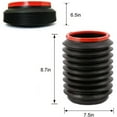 thumbnail image 4 of Kitchen Trash Can, Step-On Garbage Can with Lid, Tall Kitchen & Bathroom Trash Can, Small Office Waste Bin, Black - Xuniizn, 4 of 9