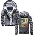 thumbnail image 1 of Nazca Lignes Pérou Géoglyphe Singe Astronaute Araignée Rétro Chandail à Capuchon Mode Veste à Capuche Mode Manteaux Hommes Hiver Décontracté Mode Urbaine, 1 of 6