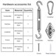 thumbnail image 4 of Yescom Triangle Sun Shade Sail Hardware Kit 6 304 Anti-Rust Stainless Steel M6 Accessory 40pcs for Outdoor Canopy, 4 of 11