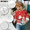 thumbnail image 6 of Uorisanigo Girls Sweatshirts Cute Ruffle Shoulder Crewneck Sweatshirts Fall Winter Clothes Santa Claus Snowman Kids Pullover Sweater Tops, Soft and Lightweight, 6 of 7
