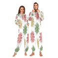 thumbnail image 3 of IAUYY Unisex Adult Onesie Pajamas Ultra-Soft Crystal-Soft Fabric, Halloween Adult Onesie Pajamas Adults,With a Zipper Plus Size Onesie Pajamas, A Winter Festival Design, 3 of 7