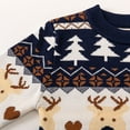 thumbnail image 5 of Generic Toddler Baby Girl Boy Cute Long Sleeve Christmas Deer Knitted Sweater Pullover Tops Autumn Winter Warm Crewneck Clothes Xmas Outfits(6 Years,Navy), 5 of 6