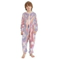 thumbnail image 2 of BZSMCE Unisex One-piece Pajama Cotton Sleepwear Pastel Dragon's Bubbly Fantasy Printed, 2 of 8