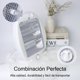 thumbnail image 4 of CM-TOP Calefactor Eléctrico para hogar Calentador portátil 800W Calefacción rápida Calefacción Sistema silencioso Para Uso En Interiores Y Exteriores Eléctrico portátil de cerámica 38 * 26 * 15, 4 of 5