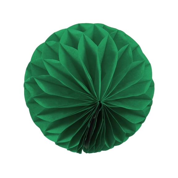 5pcs Green Paper Lanterns Pom Poms for Wedding Birthday Party Home Decor Accessories 10 Inches