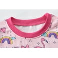 thumbnail image 4 of DDSOL Girl Pajamas Flamingo Print 2-Piece Long Sleeves Sleepwear Pink Size 6, 4 of 8