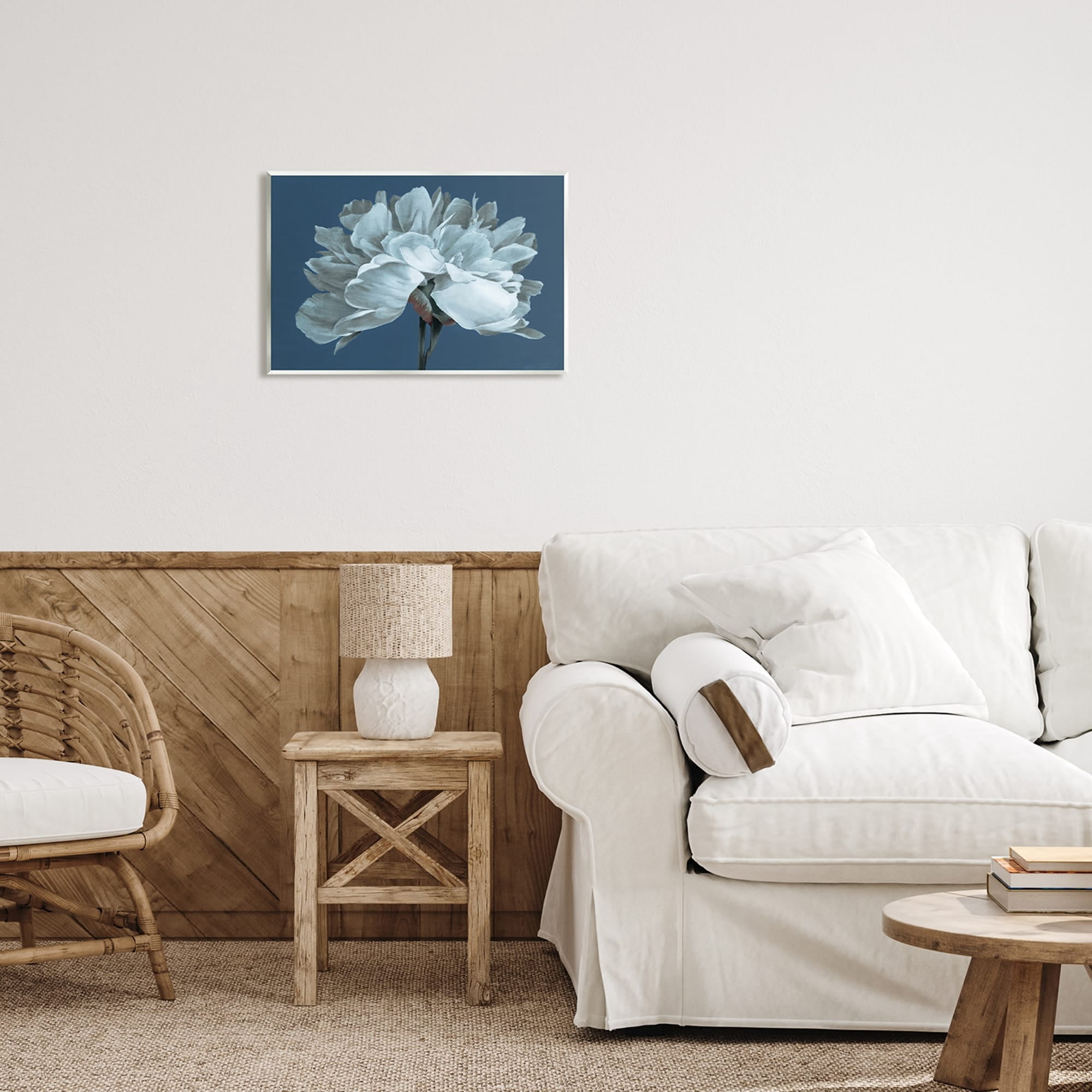 Stupell Industries Contemporary White Bloom Single Flower Sprig Graphic Art Unframed Art Print Wall Art, Design by Liz Jardine