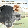 thumbnail image 4 of TITIMO Cat Catio, Cat Window Perch for Large Indoor Cats, Window Box Enclosure, Expandable Wooden Window Hammock for Multi Kittens, All-Weather Use Outdoor Small Pet Perch House (Gray, 41.3" L), 4 of 9