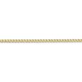 thumbnail image 3 of 10k Yellow Gold 2.5mm Curb Link Chain Necklace Pendant Charm, 3 of 9