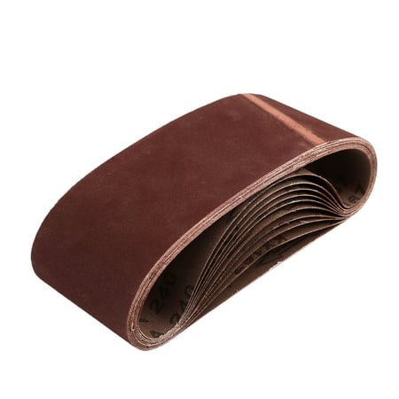3x18 Inch Sanding Belts 240 Grit Aluminum Oxide Sanding Belt Sandpaper for Portable Belt Sander ...