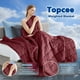 thumbnail image 2 of Manta con peso Topcee Minky Dots para adultos 6.8 kg 122x183 cm, 2 of 7