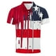 thumbnail image 4 of Blusa y camisa de manga corta con cuello vuelto para hombre, informal, de moda, de negocios, de manga corta, estampada, deportiva, con solapa, de poliéster., 4 of 5