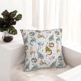 thumbnail image 6 of Pofeuu Cute Colorful Animal Print Double-sided plush pillowcase Square Throw Pillow Covers Pillows Cover for Living Room Bedroom Sofa Couch Cushion Cover（No pillow core）-22"x22", 6 of 7