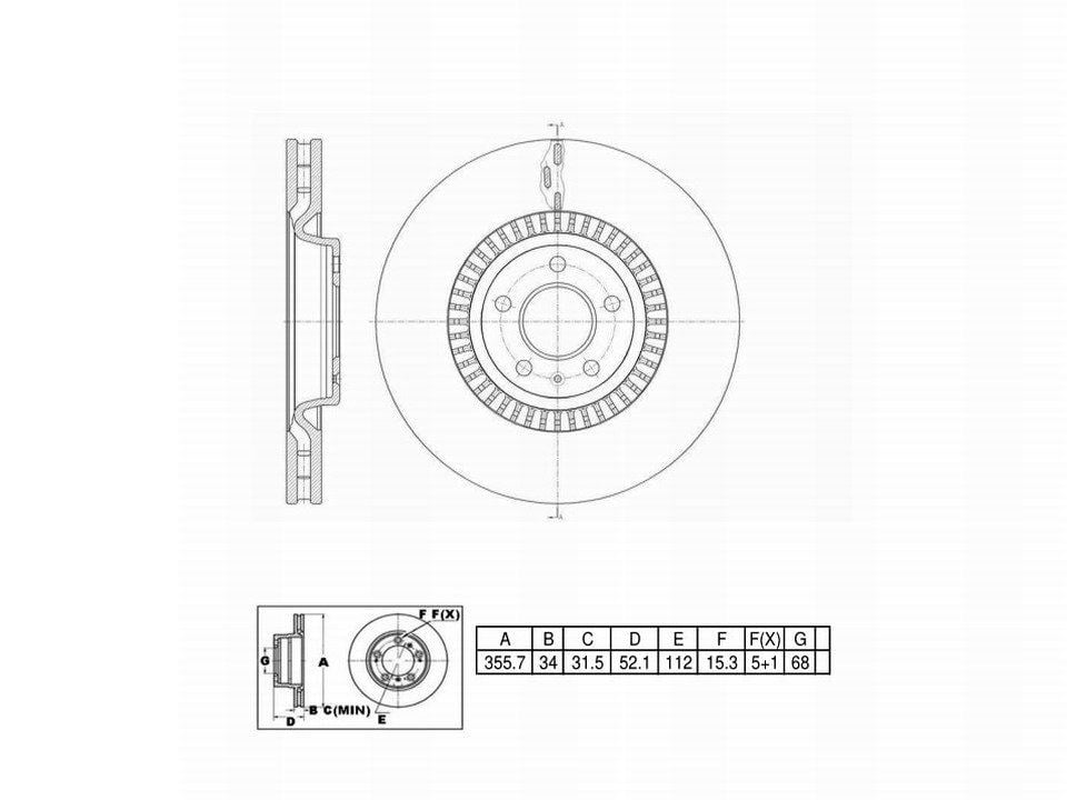 Winstop Brake Rotor, Front WS249078, Audi A6 Quattro 2018-2012