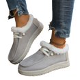 thumbnail image 5 of Mfakffe Womens Winter Ankle Boots Lace Up Round Toe Warm Flat Shoes Cozy Cold Weather Casual Non Slip Snow Booties, 5 of 5