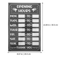 thumbnail image 3 of ColoMX Signo de horario comercial Etiqueta adhesiva reescribible de horario comercial para tienda bancaria, 3 of 8