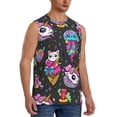 thumbnail image 2 of Balery Cat Icecream Camisetas sin mangas para hombre, absorbe la humedad y protege contra el mal olor.-XX-Large, 2 of 7