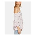 thumbnail image 3 of Free People Womens Lana Floral Smocked Blouse, 3 of 4