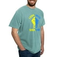 thumbnail image 4 of CafePress - I Stand With Ukraine Pride Ukrainian Flag T Shirt - Mens Comfort Colors Shirt, 4 of 5