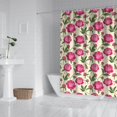 thumbnail image 2 of Pioneer Flower Floral Print Pattern Shower Curtain 72"x72", Bathroom Decorative Shower Curtain Set with 12 Hooks, Waterproof Washable, 2 of 6