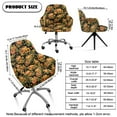 thumbnail image 7 of Xixirimido Thanksgiving Sunflower Pumpkin Pattern Office Chair Covers Computer Stretch Accent Dining Chair Covers Swivel Desk Chair Armrest Slipcover for Mid-Back Rotating Chairs, 7 of 7
