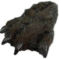 thumbnail image 2 of Norty Boys Girls Women Men Soft Animal Claw Paw Feet Indoor Slippers 39442-Medium Black Bear, 2 of 4