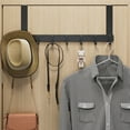 thumbnail image 4 of StSilkitty Behind the Door Hooks Wholesale No-Punch Multifunctional Hanging Clothes Entry Door Hanging Rack Wall Door Back Hanging Clothes Hooks,Black, 4 of 7