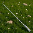 thumbnail image 1 of SHOWERORO 1Pcs Tisonnier en Fer Argenté pour Cheminée Outils pour Foyer 42x0.16 Po, 1 of 8