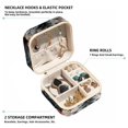 thumbnail image 2 of Fox Square Travel Jewelry Box Earring Necklace Bracelet Holder Organizer Stand Display Case Decorative Storage Box, 2 of 6