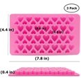 thumbnail image 2 of 3 Pack Candy Ice Mold, Mini Heart Shaped Silicone Ice Cube Trays Gumdrop Jelly C, 2 of 5