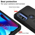 thumbnail image 6 of NIFFPD Motorola Moto G Power 2022 Case with Screen Protector Magnetic Kickstand Car Mount Protection Case Cover for Moto G Power 2022 Black, 6 of 7
