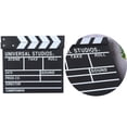 thumbnail image 3 of Wood Clapper Board Reusable Photographic Clapboard Shooting Acting Tool Prop Sign Boards Director Television Slate Video Action Film Acting Tools Clapboard, 3 of 8
