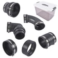 thumbnail image 6 of RV Camper Sewer Waste Plumbing Kit - Universal Connection Adapter System, 4" FIPT, 3.5" & 3" Inlets - Durable PVC Construction - SKU: 43809231, 6 of 14