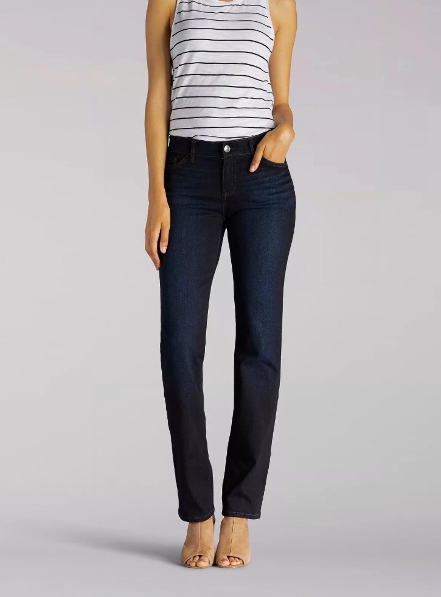Jean Femme Lee Ultra Lux Comfort Avec Flex Motion - Coupe Droite, Taille Basse, Technologie élastique à La Taille - 7