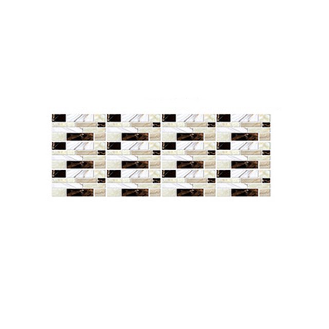 CAROOTU 3D Tile Backsplash Stickers Waterproof Self-Adhesive Peel Creative Home Beautification Designed for