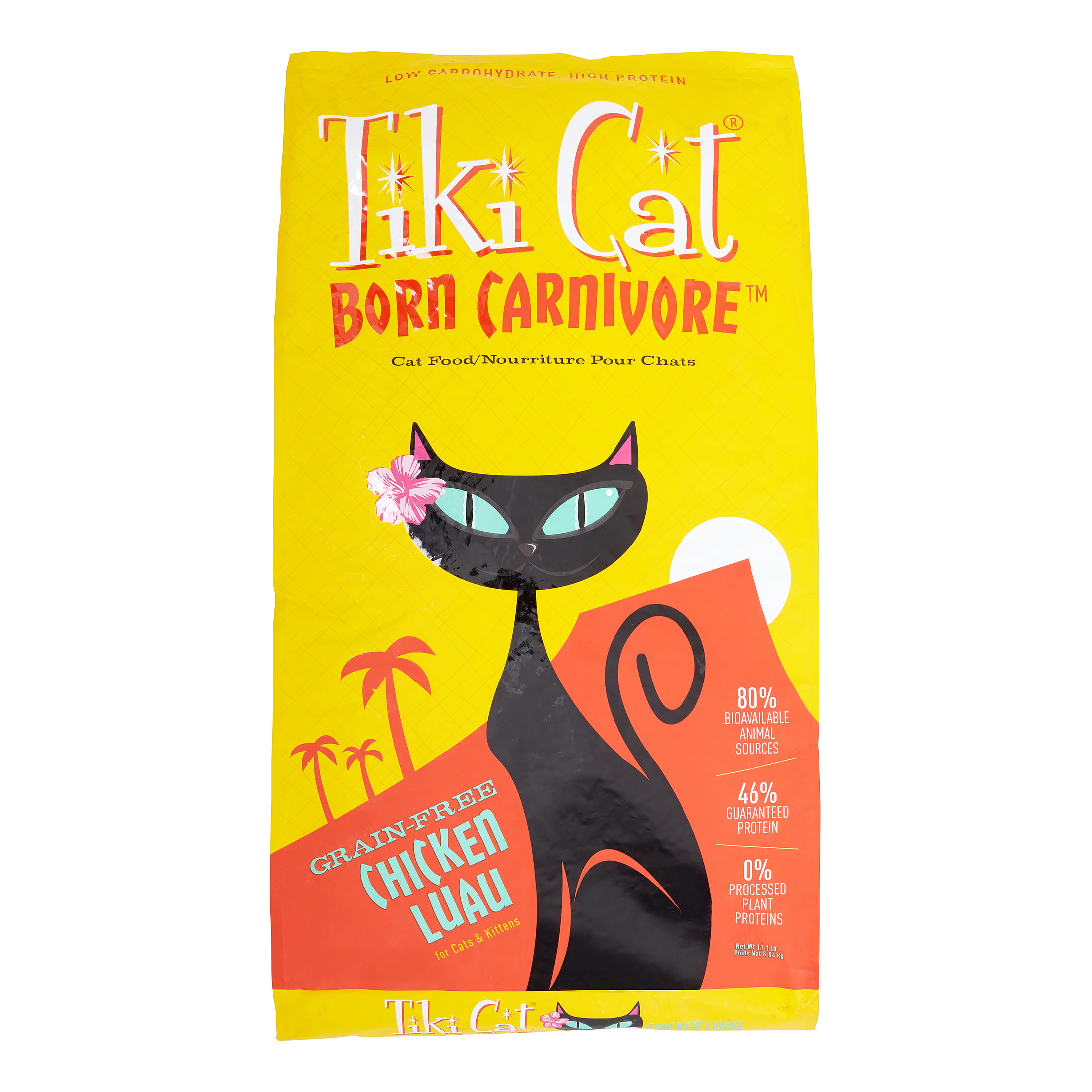 Tiki Cat Born Carnivore Grain Free Chicken Dry Cat Food , 11.1 lb