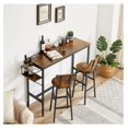 Bar Table Set, 3 Piece Dining Table Set, Rectangle Kitchen Table Set