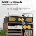 thumbnail image 3 of Tocadiscos DANFI AUDIO DF Bluetooth Vintage de Madera de 3 Velocidades, 3 of 9