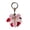 C, variant on mdesiwst Keychain Pendant Flower Shape Bag Pendant Imitation Leather Access Control Card Holder Protective Cover Car Keychain Hanging Ornament