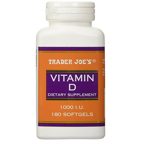 Trader Joe's Vitamin D-3 1000iu, 180softgels