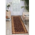 thumbnail image 1 of Nourison ST02 Zanibar Large Scroll Brown 2.3-Feet by 8-Feet Polyacrylic Runner Rug, Mirage Multi Color, 1 of 8