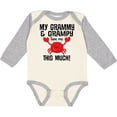 thumbnail image 3 of Inktastic My Grammy and Grampy Love Me Boys or Girls Long Sleeve Baby Bodysuit, 3 of 5