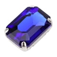 thumbnail image 4 of 10 Uds. De diamantes de imitación rectangulares para coser, garra de cristal, accesorios de ropa DIY (azul), 4 of 8