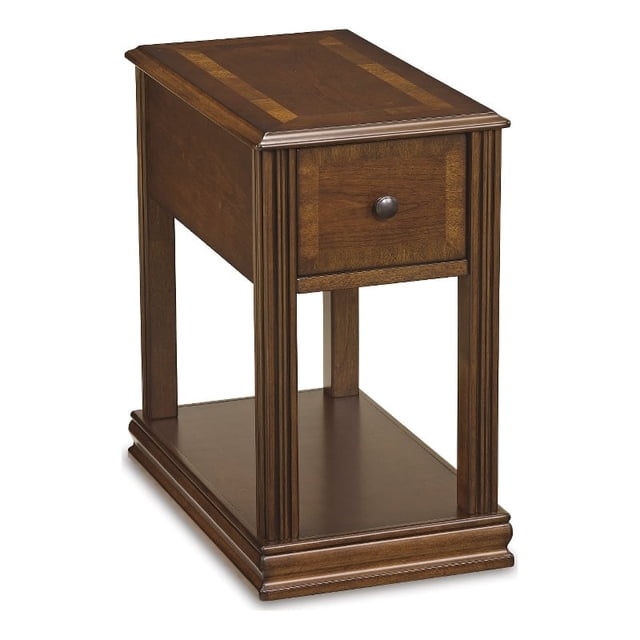 Signature Design by Ashley Furniture Breegin 1 Drawer End Table in Cherry