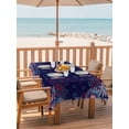 thumbnail image 2 of Outdoor Tablecloths with Umbrella Hole & Zipper, Independence Day Rectangle Tablecloth 52x70 Inch, Blue Fireworks US Flag Stars Sparklers Modern Waterproof Table Cloth, Patio/Pool Table Covers, 2 of 8