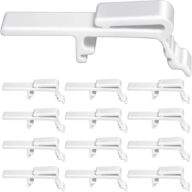 BRIGHTFUFU 8 clips de repuesto para cenefa de persiana vertical, abrazaderas para persianas verticales, accesorios para cortinas, para uso en el hogar y la oficina.