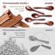 thumbnail image 2 of 7 Cucharas Pequeñas de Madera, Cucharas de Miel de 5,8 Pulgadas para Té, Cucharilla de Miel de Madera para Café, Cuchara de Mesa de Bambú., 2 of 5